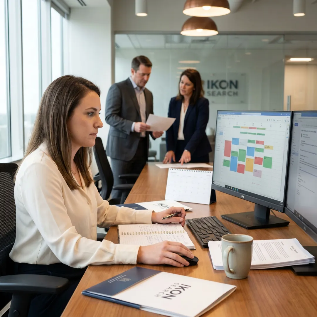 Executive Assistant working in a Houston office