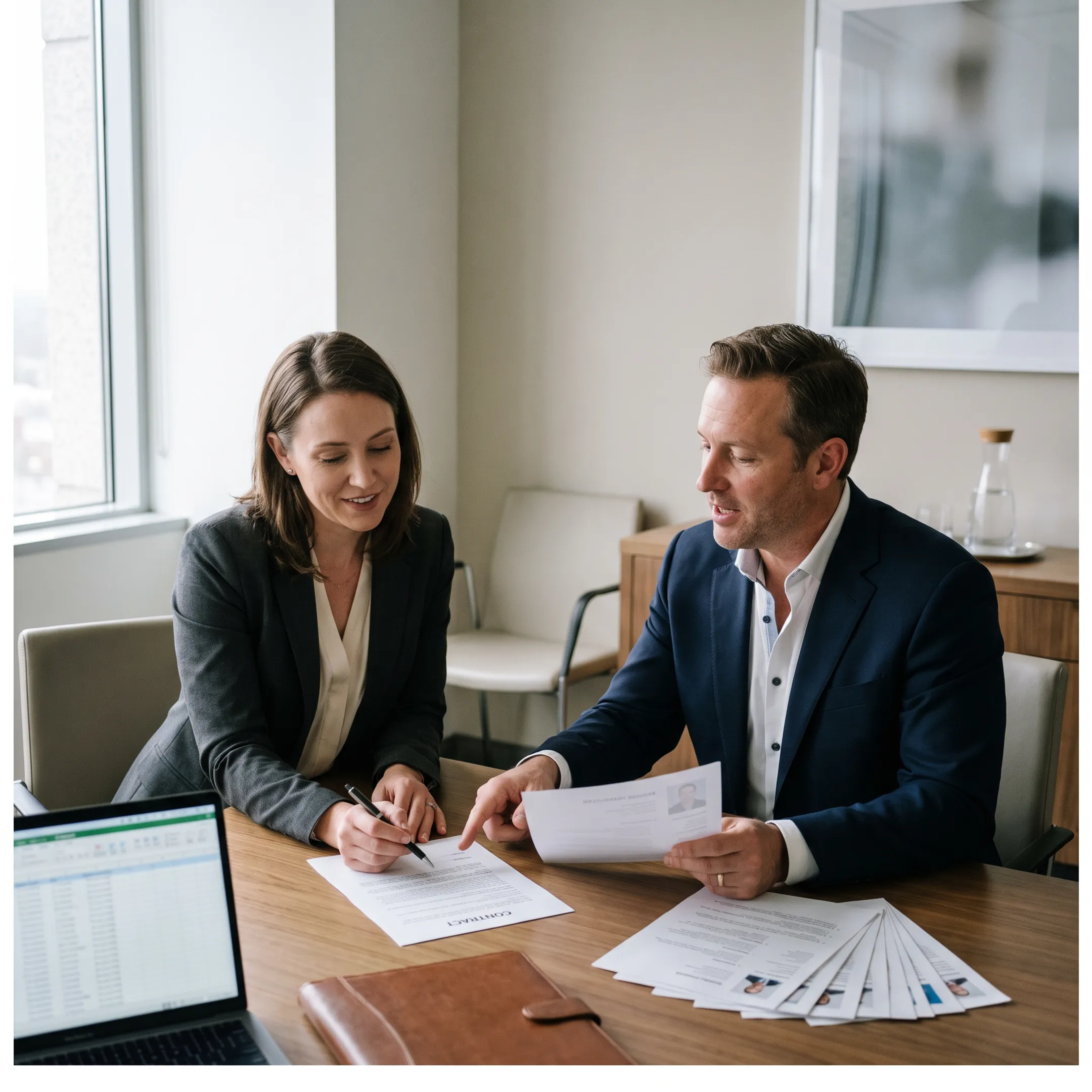 Legal recruiters discussing executive attorney placement in Orlando
