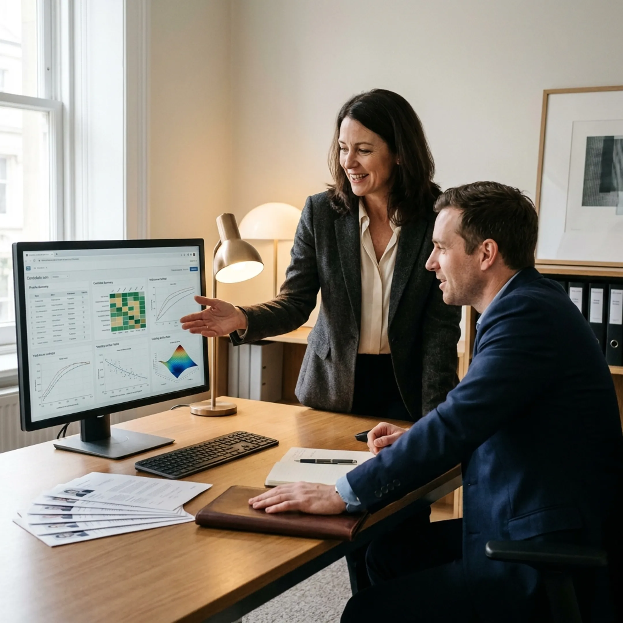 Quantitative recruiter conducting a technical assessment for financial modeling roles