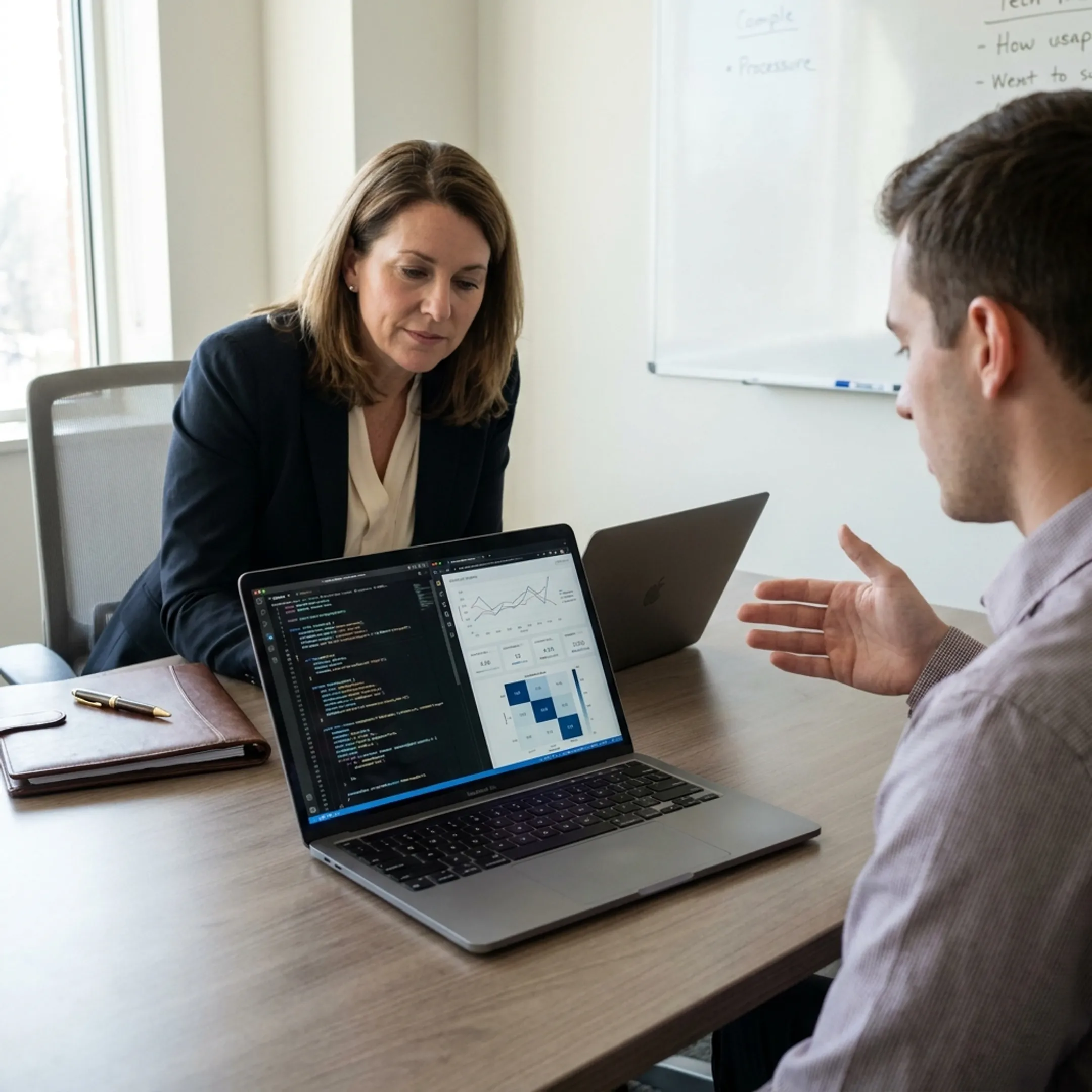 Technical interview and candidate vetting workflow in progress