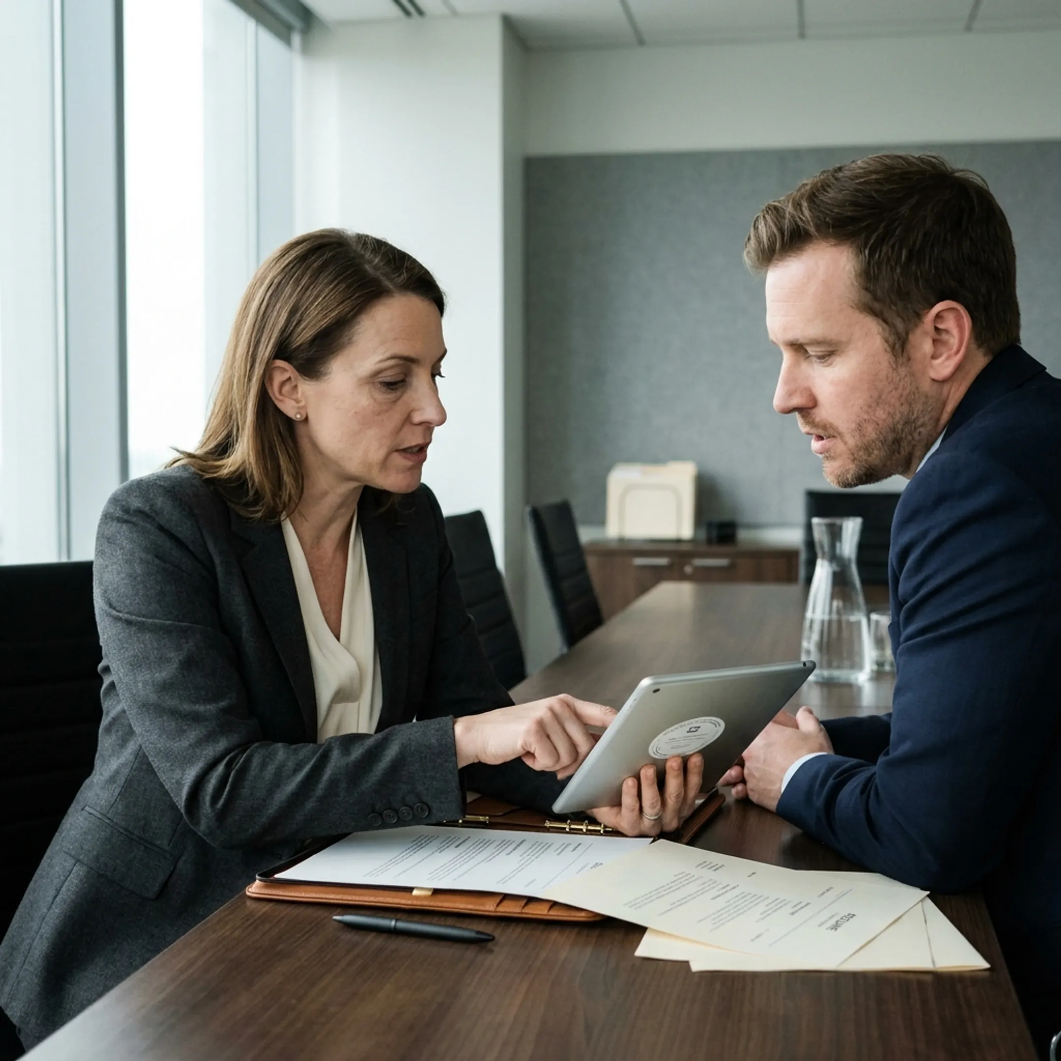 Team of recruitment advisors evaluating technical candidate profiles