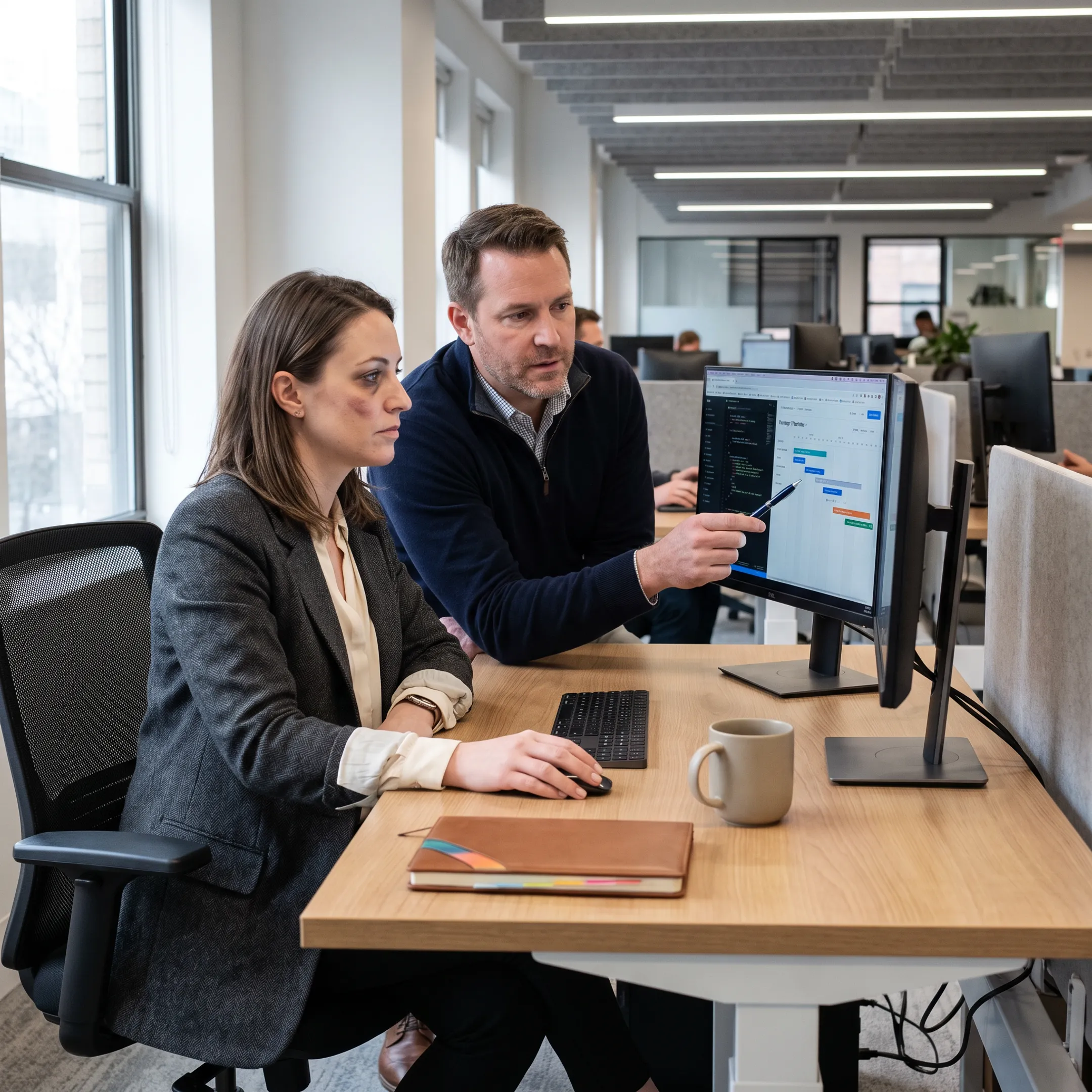 Technology recruitment specialists collaborating on global hiring strategy
