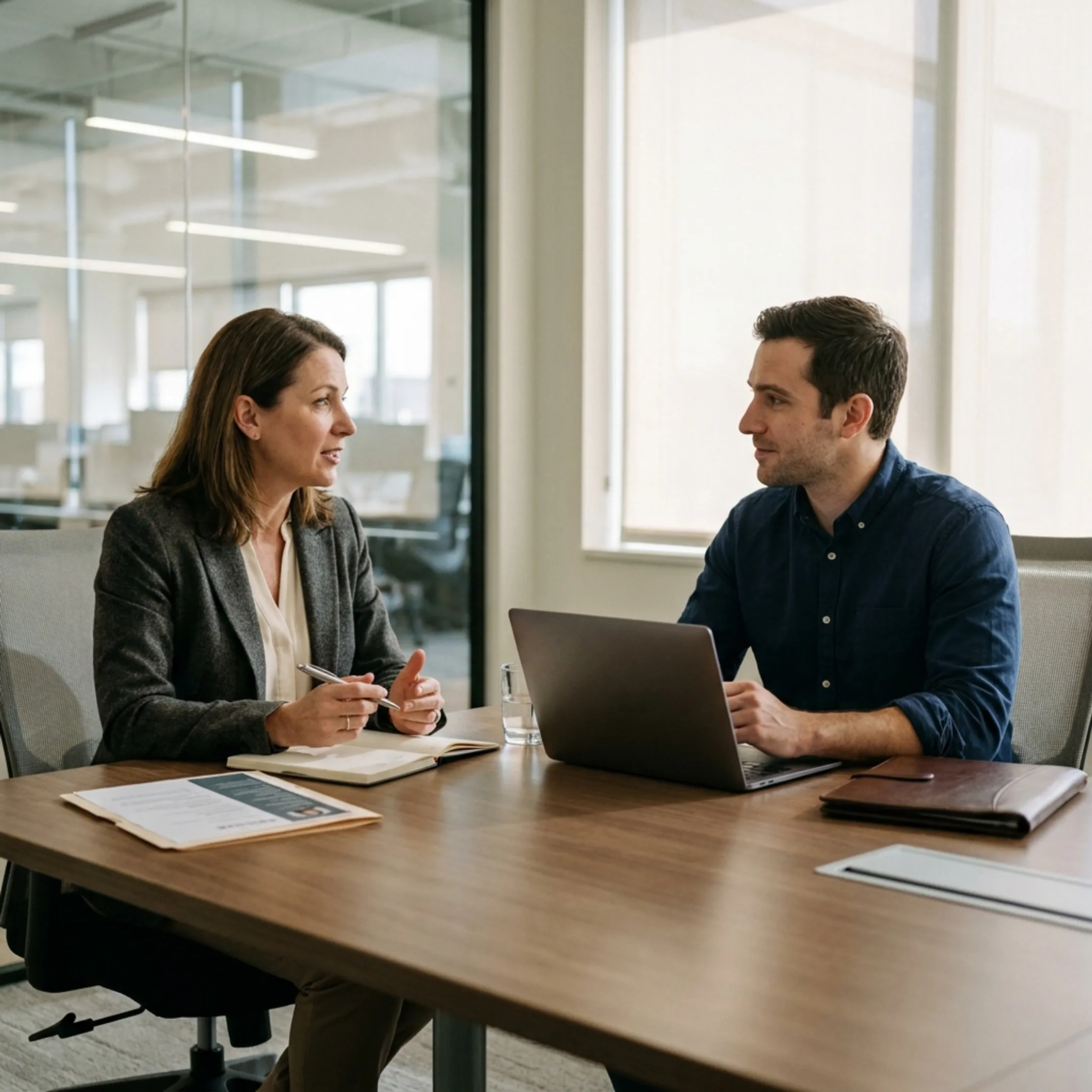 Software engineering candidates in a technical interview with IT staffing recruiters