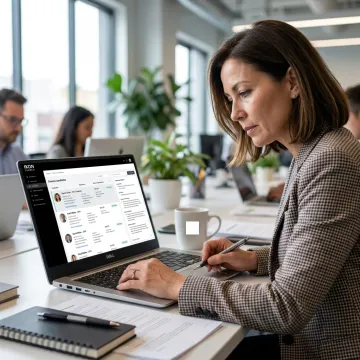 Recruiter screening finance candidates