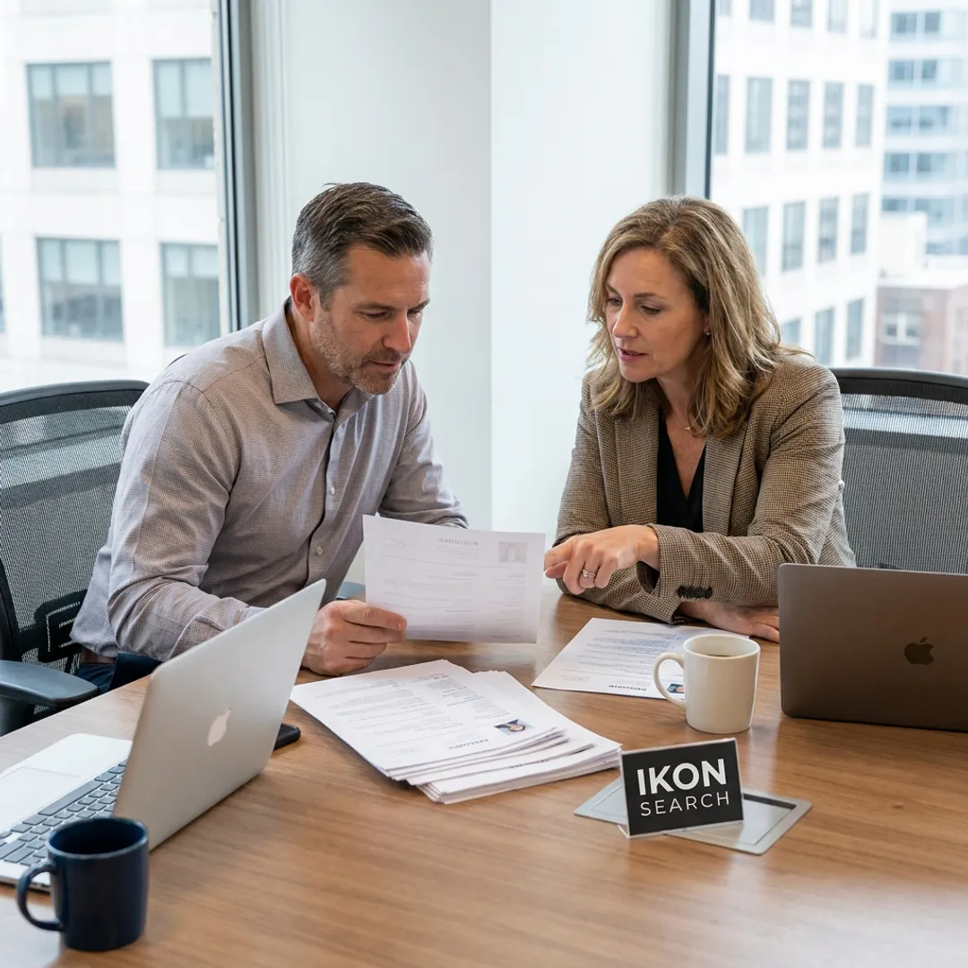 Temp-to-hire staffing consultation in a NYC office