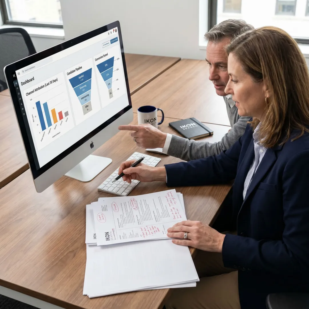 Recruiter planning an ecommerce hiring process