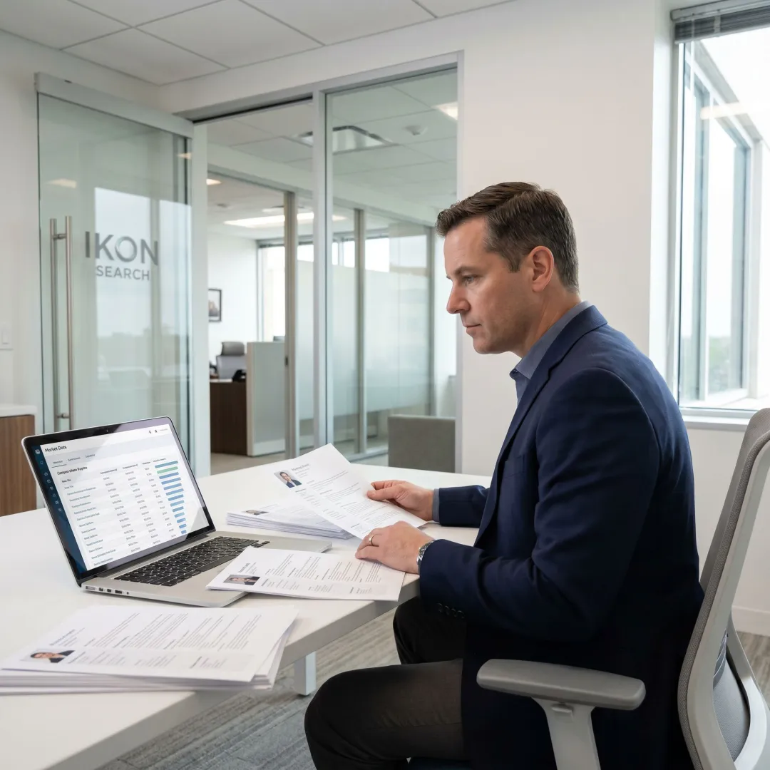 Recruiter reviewing compliance candidate profiles