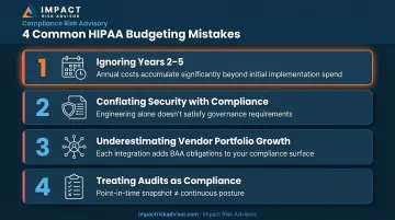 Four common HIPAA compliance budgeting mistakes healthcare app teams make