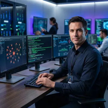 Security analyst testing a web application
