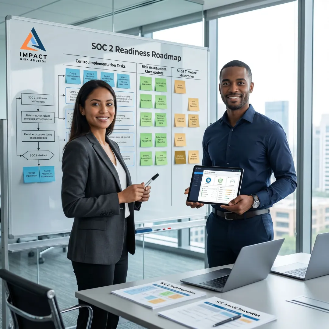 SOC 2 compliance planning process for a SaaS company
