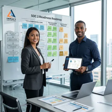 SOC 2 compliance planning process for a SaaS company