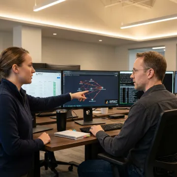 Cybersecurity team performing penetration testing