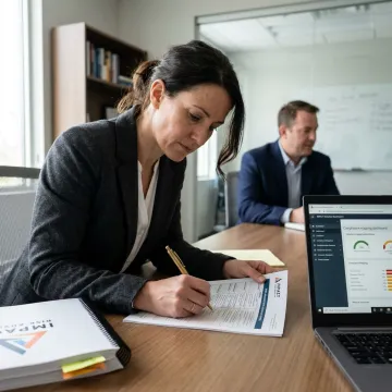 Consultant mapping HIPAA administrative safeguard requirements