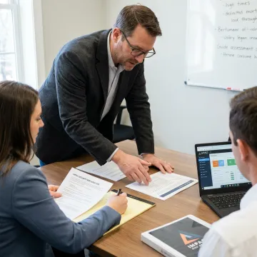 Consultant reviewing HIPAA safeguards for an orthopedic practice