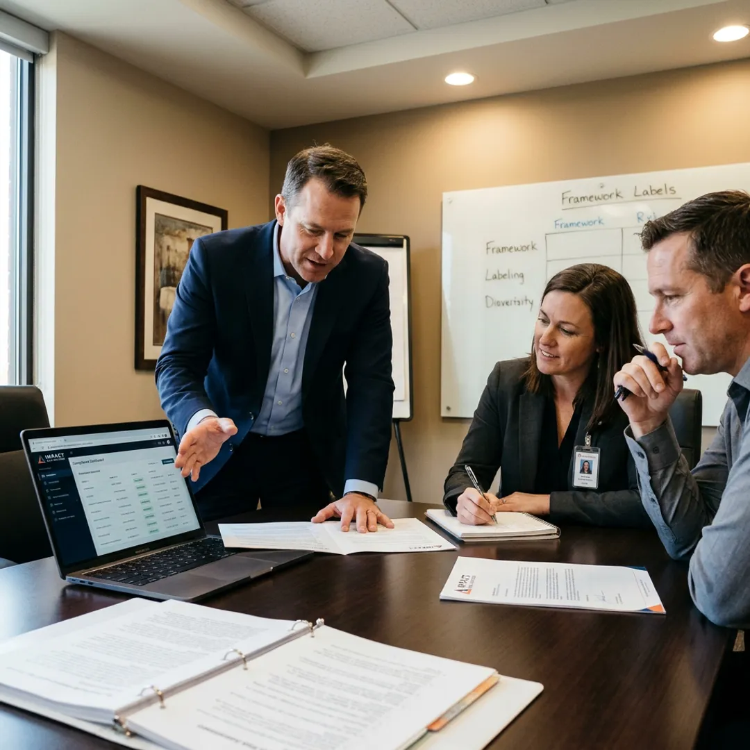 Healthcare compliance planning session with cybersecurity advisor