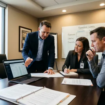 Healthcare compliance planning session with cybersecurity advisor