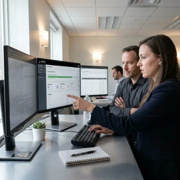 Cybersecurity team performing penetration testing