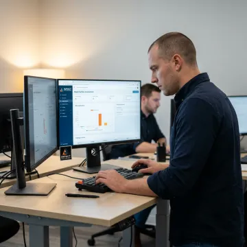 Cybersecurity analyst performing penetration testing