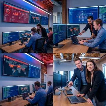 Cybersecurity team conducting a red team assessment