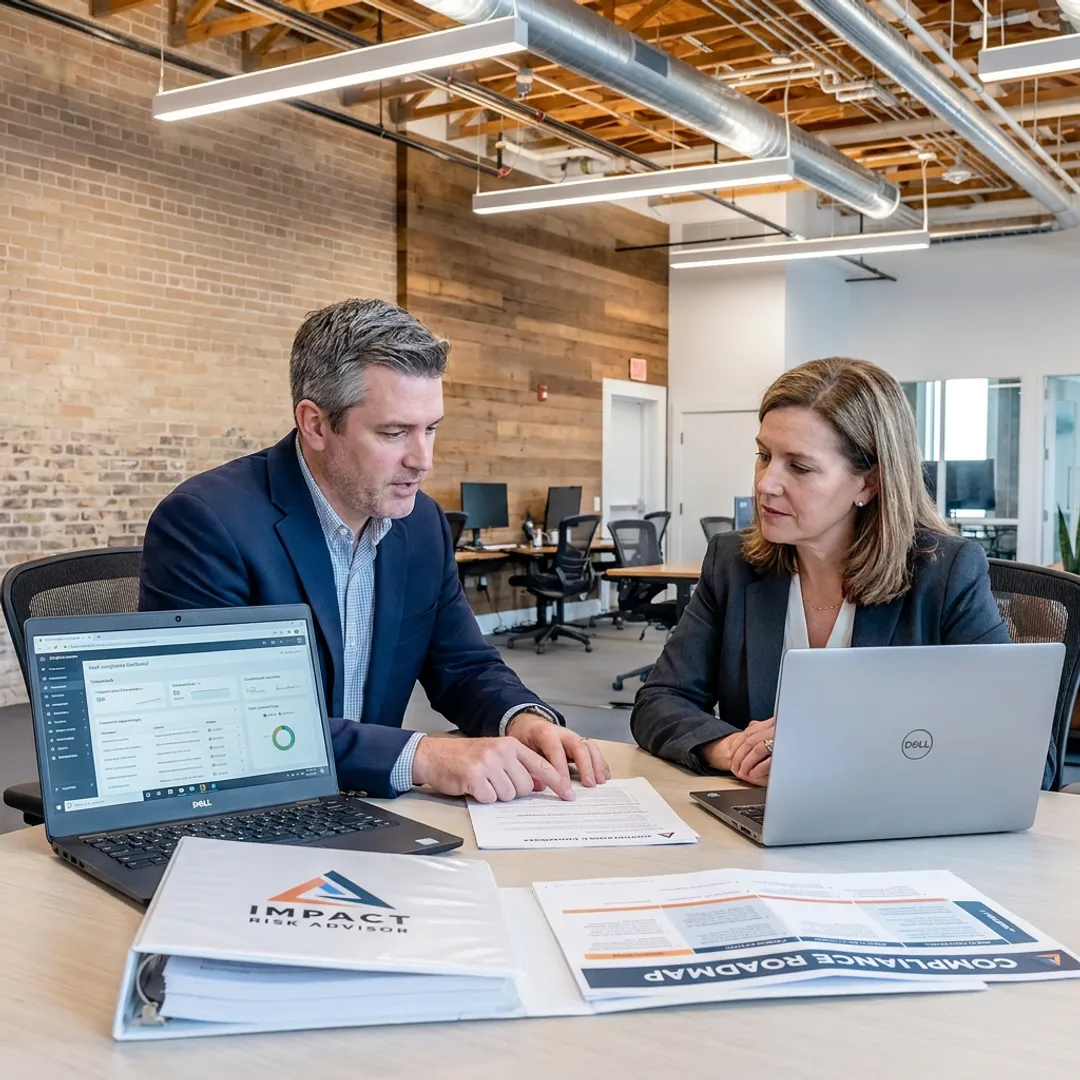 Security consultant reviewing SaaS compliance strategy