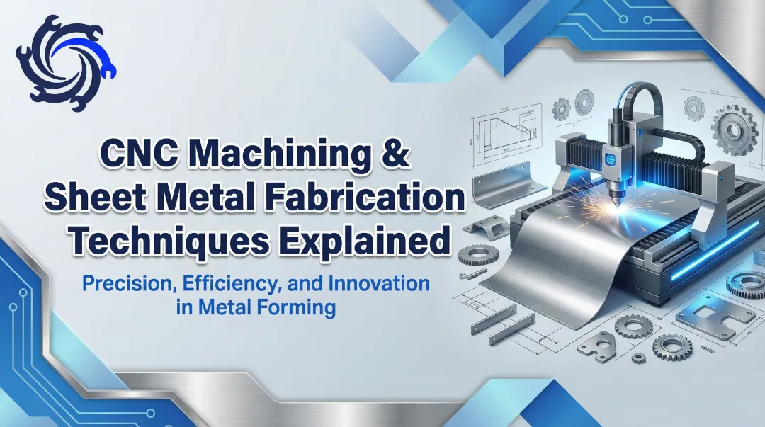 Cover image for CNC Machining Sheet Metal Fabrication Techniques Explained