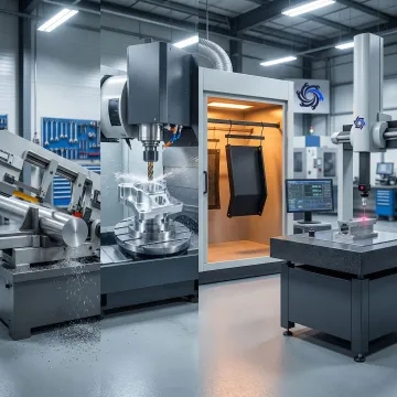 Step-by-step CNC milling process from material preparation to final inspection