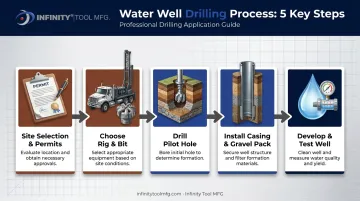5-step DIY water well drilling process from permits to testing