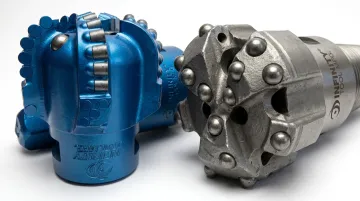 Rock Boss Extreme and Cobble Boss Extreme DTH hammer bits with carbide inserts