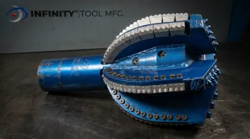Infinity Tool MFG tapered PDC reamer with diamond cutters