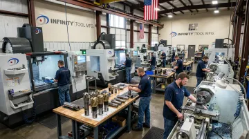 Infinity Tool MFG manufacturing facility producing PDC and DTH drilling bits in Illinois