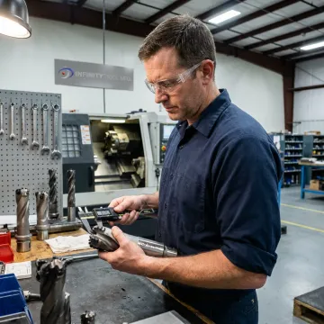 Precision drilling tools manufactured in a CNC facility