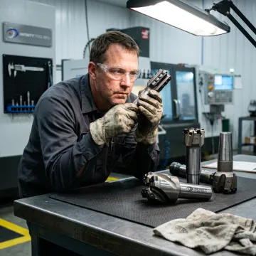 Machined rock drilling tools in production