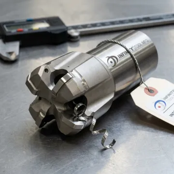 Machined vertical shear drilling bit