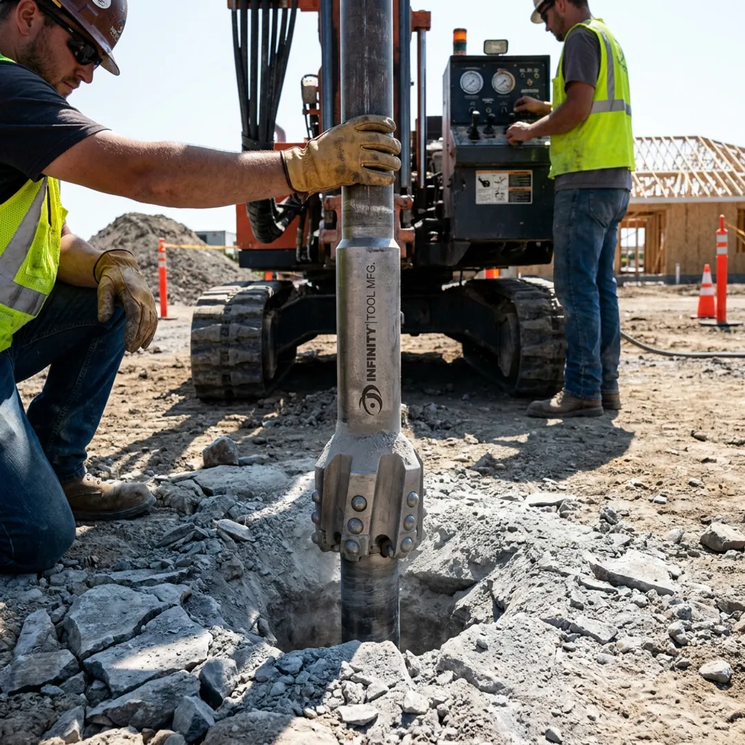 Construction industry DTH drilling