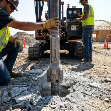 Construction industry DTH drilling