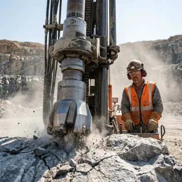 Mining industry rock drilling