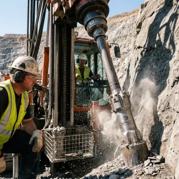 Mining industry rock drilling