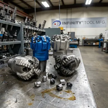 Hard rock drilling tools and rock drills