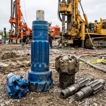 Construction drilling tools for borehole work