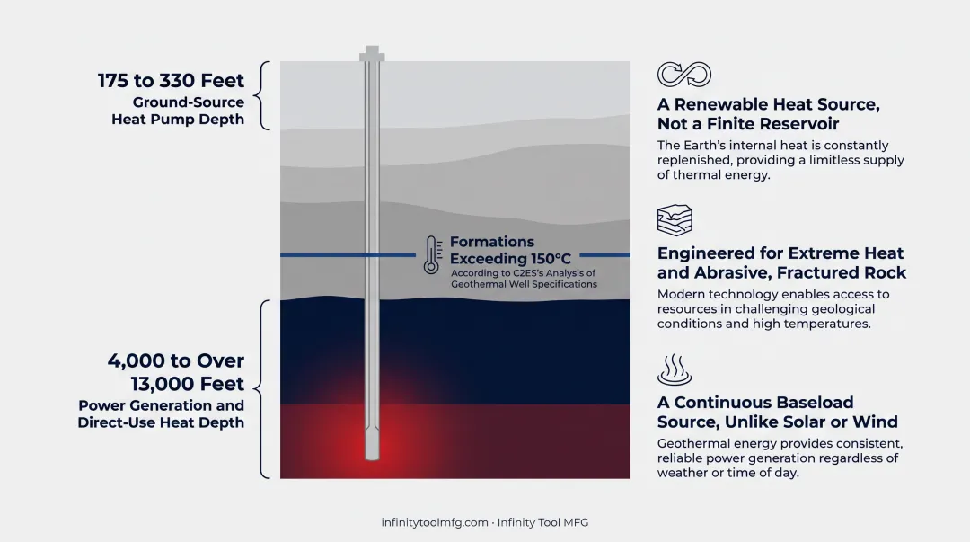 Shallow versus deep geothermal drilling depth and application comparison