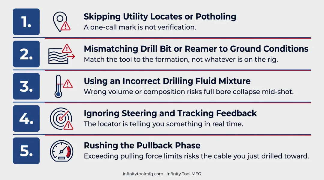 Five common HDD fiber installation mistakes and their consequences