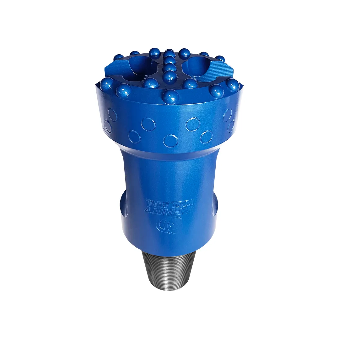 DTH drilling process with hammer bit