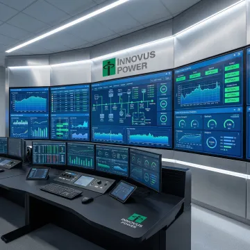 Advanced remote monitoring dashboard displaying real-time generator performance metrics