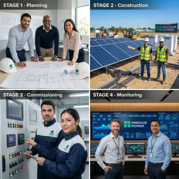 Microgrid installation process from design to commissioning