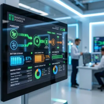 GridGenius backup power control system monitoring industrial facility energy