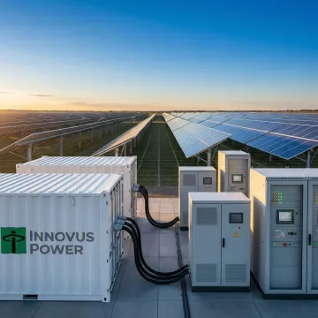 Solar panels and battery storage integrated with microgrid control system