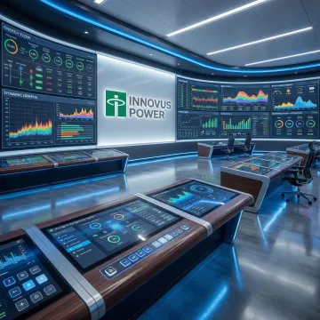 Advanced power plant control system with digital displays and microgrid technology