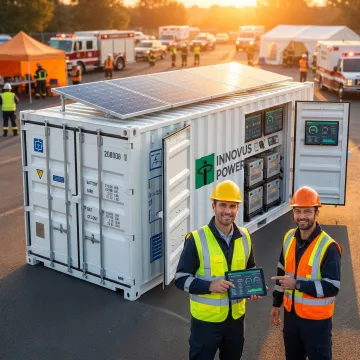Mobile power generation unit deployed for emergency response