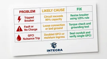 Three common EV charger installation problems causes and fixes troubleshooting guide