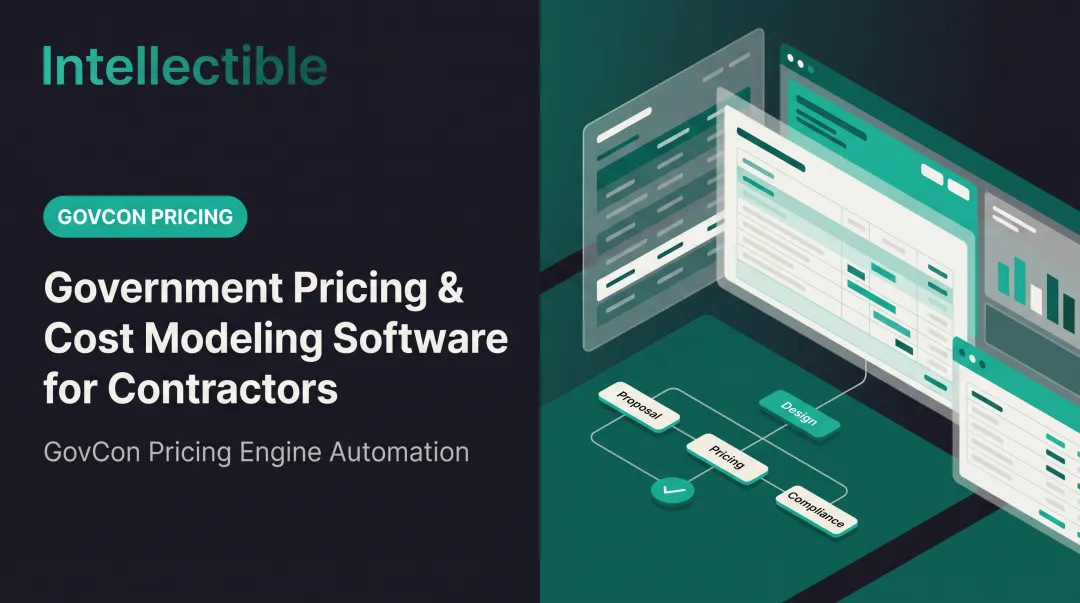 Government Pricing & Cost Modeling Software for Contractors